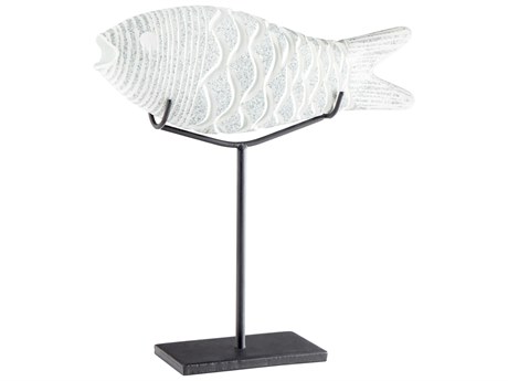 Cyan Design Clear Frosted Grouper Sculpture