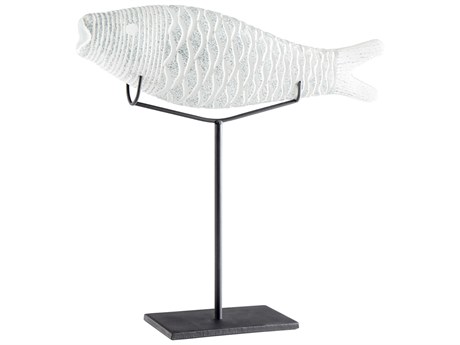 Cyan Design Clear Frosted Grouper Sculpture