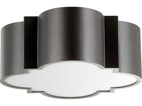 Cyan Design Wyatt 2-Light Noir Black Flush Mount