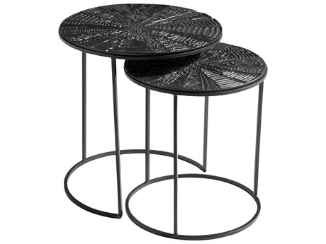 Cyan Design Quantum Round Metal End Table