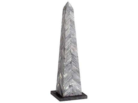 Cyan Design Grey Black Herring Obelisk Sculpture