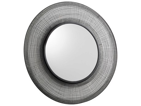 Cyan Design Matrix Graphite Round Wall Mirror