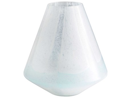 Cyan Design Sky Blue White Backdrift Vase