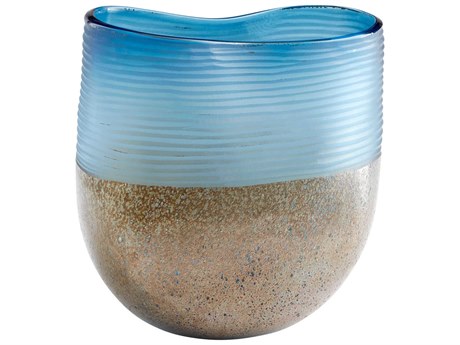 Cyan Design Blue Iron Glaze Europa Vase