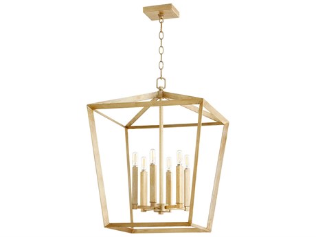 Cyan Design Hyperion 6-Light Aged Silver Leaf Lantern Pendant