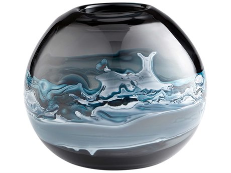 Cyan Design Blue White Mescolare Vase