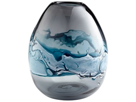 Cyan Design Blue White Mescolare Vase
