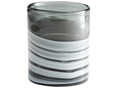 Cyan Design White Silver Torrent Vase