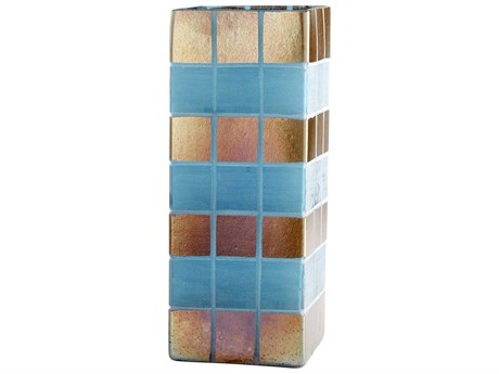 Cyan Design Iridescent Gold Blue Aurum Vase