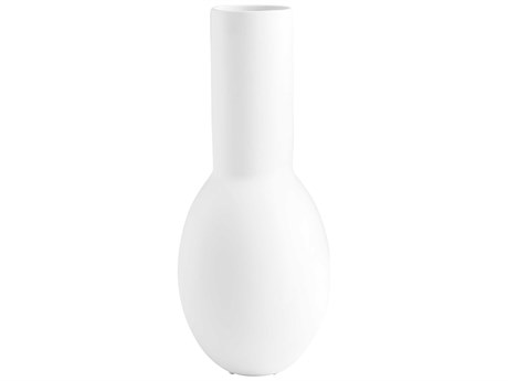 Cyan Design Matte White Impressive Impression Vase