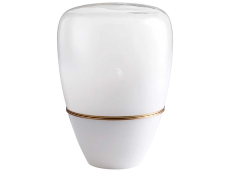 Cyan Design Savoye Aged Brass White Table Lamp