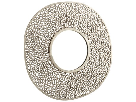 Cyan Design Dores Nickel Round Wall Mirror