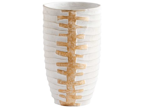 Cyan Design White Gold Luxe Vase