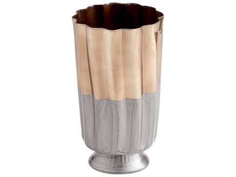 Cyan Design Twin Tones Black / Bronze 12" High Vase