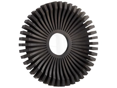 Cyan Design Zon Ebony Brown Round Wall Mirror