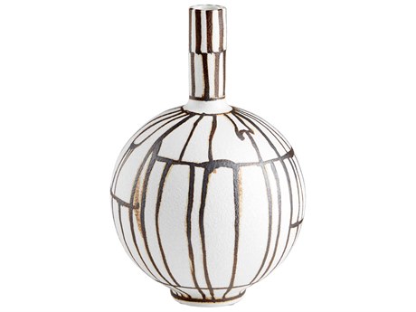 Cyan Design Risse Ebony / White 6" Vase