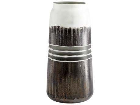 Cyan Design Borneo Black / White 14" High Vase