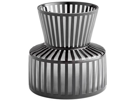 Cyan Design Lined Up Black Vase