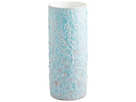 Cyan Design Sumba Mottled Pale Blue Vase