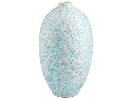 Cyan Design Sumba Mottled Pale Blue Vase