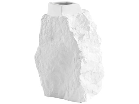 Cyan Design Piedra White Vase