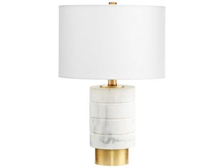 Cyan Design Casper White Off Linen Shade And Liner Table Lamp