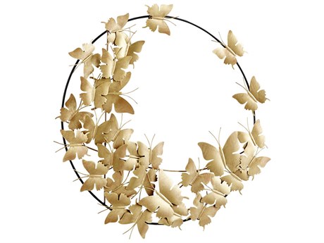 Cyan Design Caesar Gold / Black Metal Wall Art