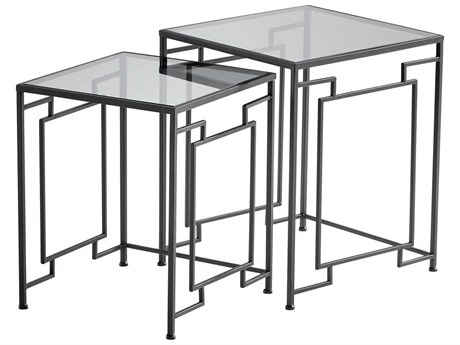 Cyan Design Square Glass Noir End Table
