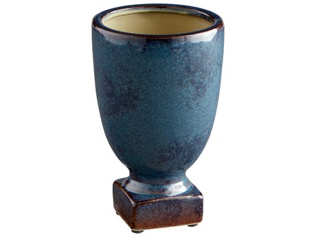 Cyan Design Big Sky Blue Glaze Plant Stand