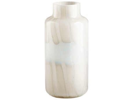 Cyan Design Lucerne Tan / Aqua 13" High Vase