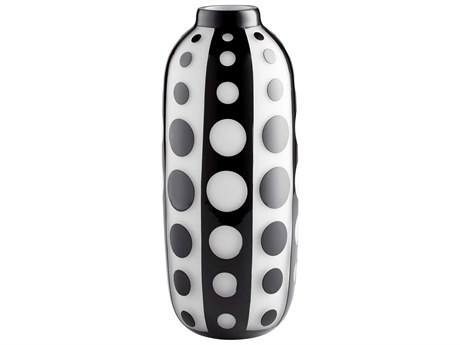 Cyan Design Petroglyph Black / White 16" High Vase