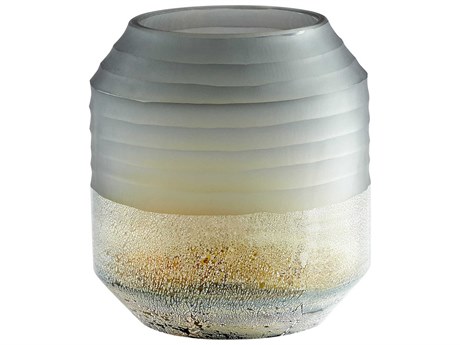 Cyan Design Alchemy Grey / Guilded Silver 9" High Vase