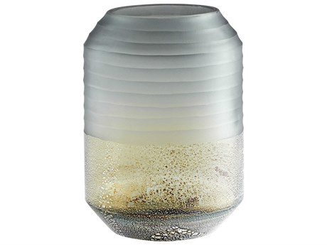 Cyan Design Alchemy Grey / Guilded Silver 11" High Vase