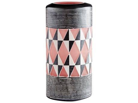 Cyan Design Mesa Black / White 16" High Vase