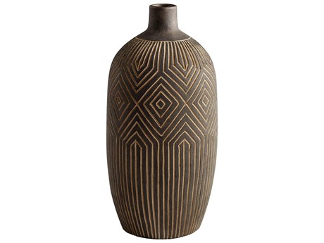Cyan Design Dark Labyrinth Grey Vase