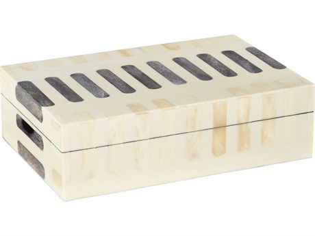 Cyan Design Manscala Grey / Ivory 12" Container