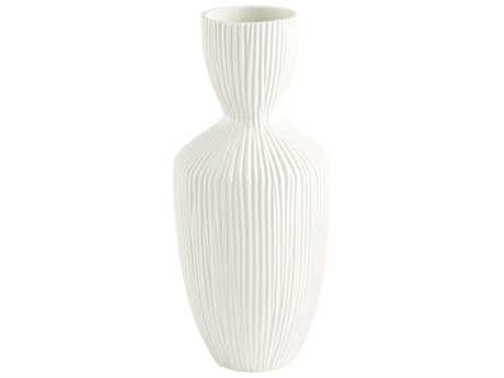 Cyan Design Bravo White 14" High Vase