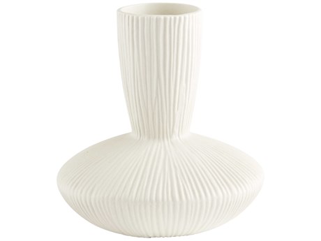 Cyan Design Echo White 9" High Vase