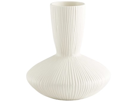 Cyan Design Echo White 12" High Vase