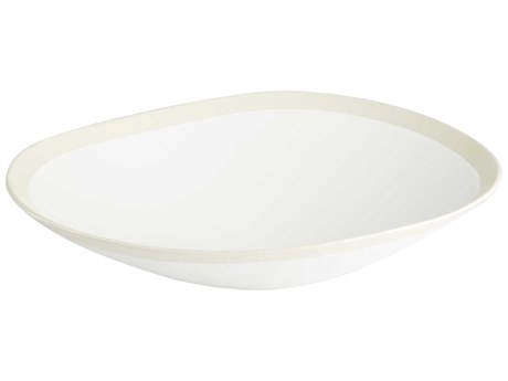 Cyan Design Laura White 15" Decorative Bowl