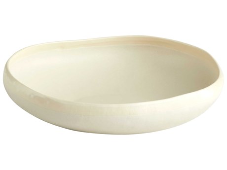 Cyan Design Elon White 14" Decorative Bowl