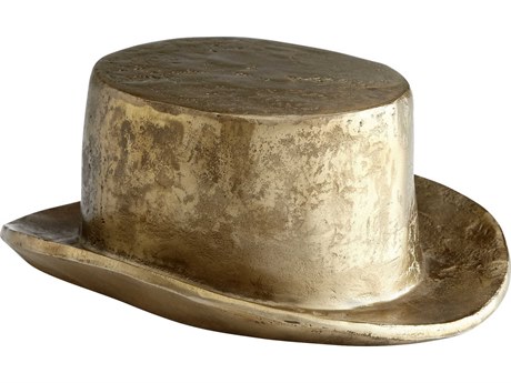 Cyan Design Hat Aged Brass Token