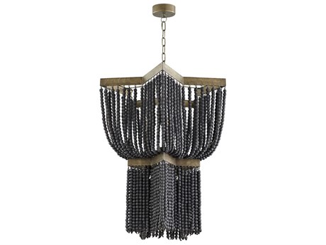Cyan Design Estrella 3-Light Tinted Raw Iron Black Pendant