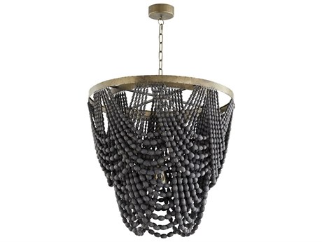 Cyan Design 1-Light Tinted Raw Iron Black Pendant