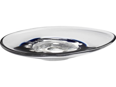 Cyan Design Silicone Nova Clear / Cobalt Decorative Plate
