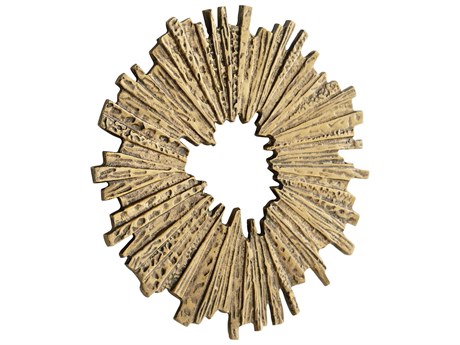 Cyan Design Abra Antique Brass 14" Metal Wall Art