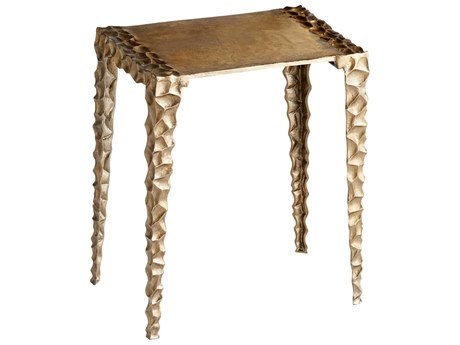 Cyan Design Rectangular Metal Antique Brass End Table