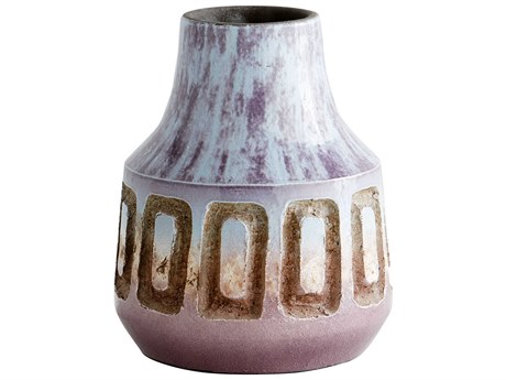 Cyan Design Medium Bako Blue 10" High Vase