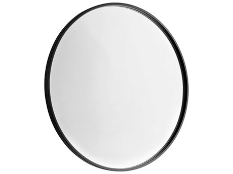 Cyan Design Harmony Black Round Wall Mirror