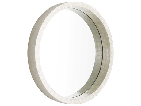 Cyan Design Triton White Round Wall Mirror